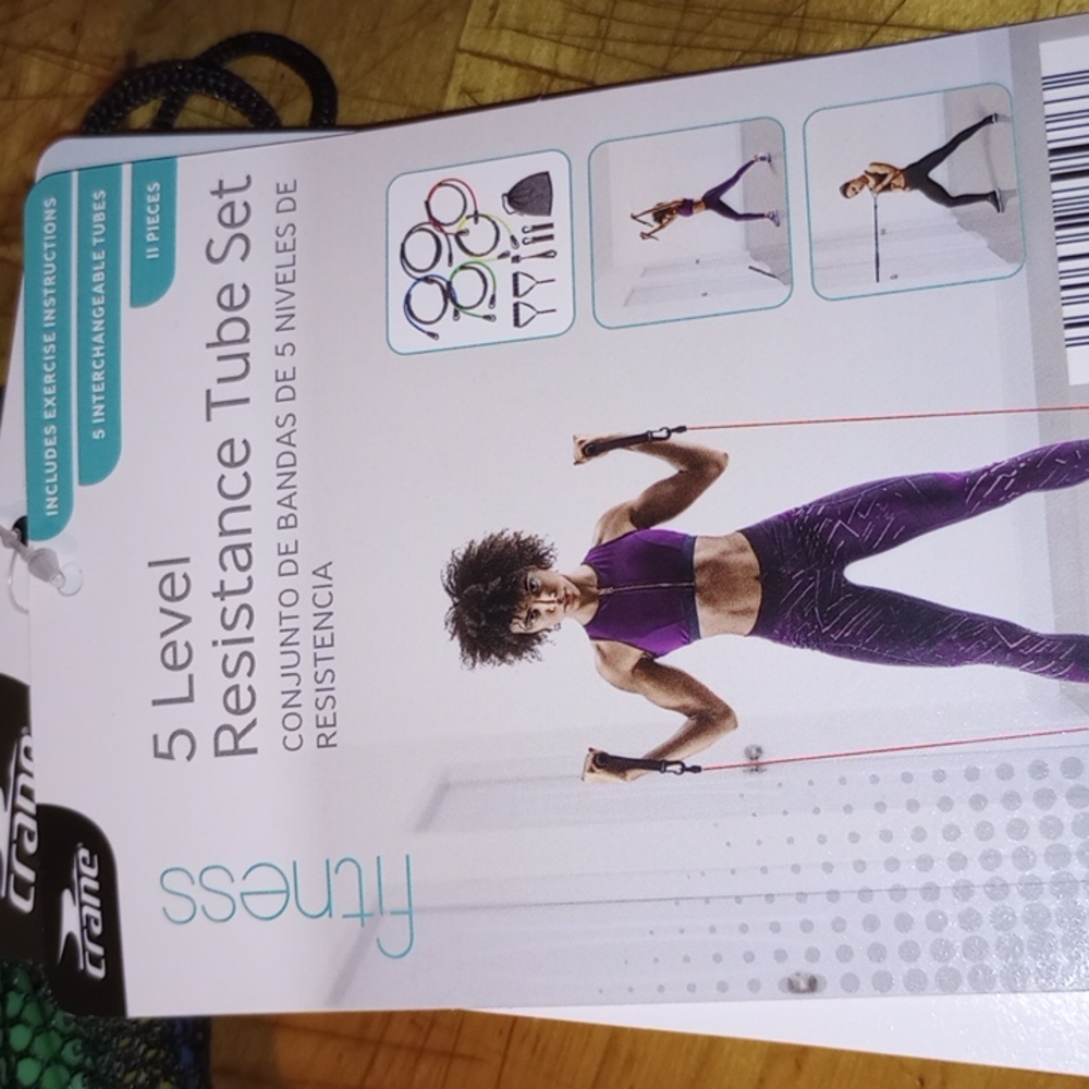 Resistance tube exercise tube set